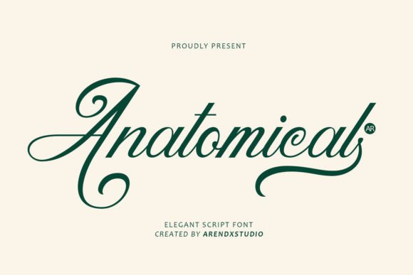 Anatomical: A Charming Script Font for Elegant Web Design