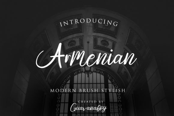 Armenian: A Bold Handwritten Font for Crafters