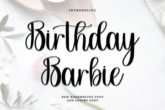 Birthday Barbie: A Refined Handwritten Font for Modern Marketing
