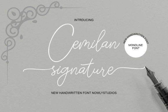 Cemilan Signature Font: A Handwritten Boost for Small Business Branding