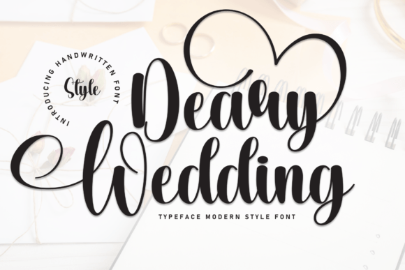 Deary Wedding Font: A Craft Makers Warm and Playful Handwritten Typeface