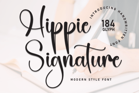 Hippie Signature: A Bold Handwritten Font for Editorial Mood