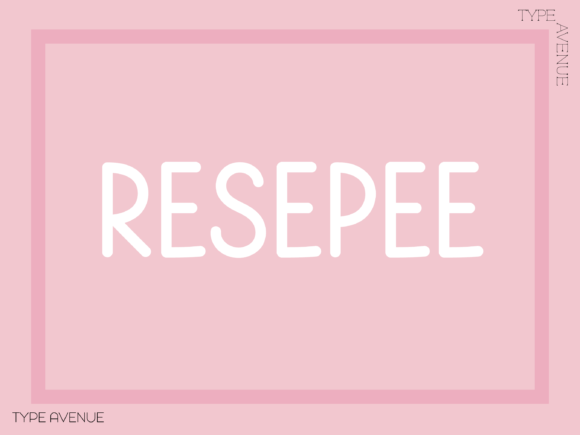 The Resepee Font: A Maker’s Favorite Handwritten Typeface