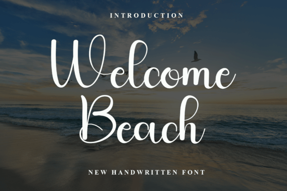 Welcome Beach: A Script Font for Quiet Editorial Moments